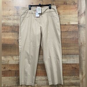 New With Tags Ruby Rd Pullon Khaki Stretchy Pants Size 20W